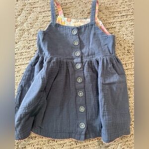 Matilda Jane Floral Lined Blue Top